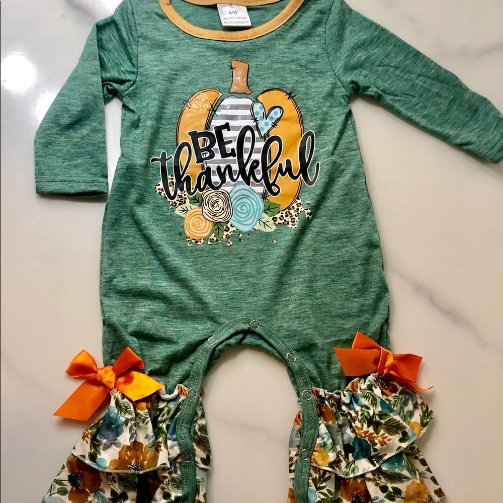 Girls Fall Romper